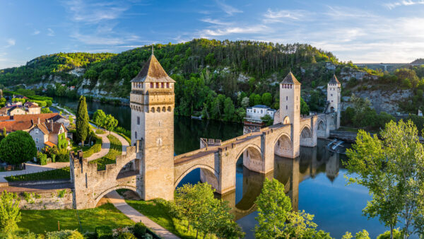 Wallpaper Bridge, Valentre, Destkop, West, Mobile, River, Travel, Cahors, France, Lot, Pont