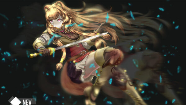 Wallpaper Shield, Rising, The, Sword, Hero, Desktop, With, Raphtalia