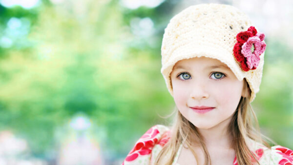 Wallpaper Cute, Winter, Desktop, Baby, With, Girl, Cap