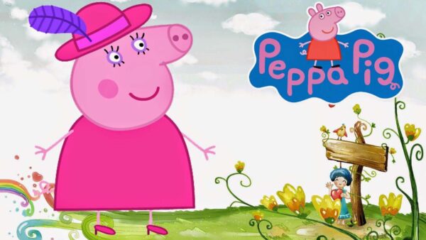Wallpaper Granny, And, Peppa, Anime, Pig