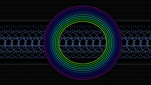 Wallpaper Green, Abstract, Mobile, Circle, Lines, Points, Desktop, Pattern, Blue