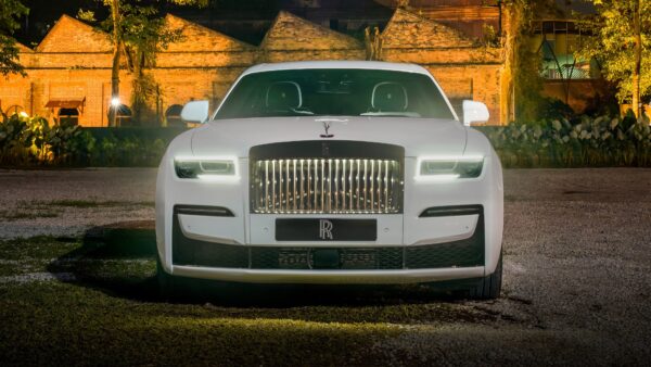 Wallpaper Badge, 2022, Royce, Ghost, Rolls, Black, Cars