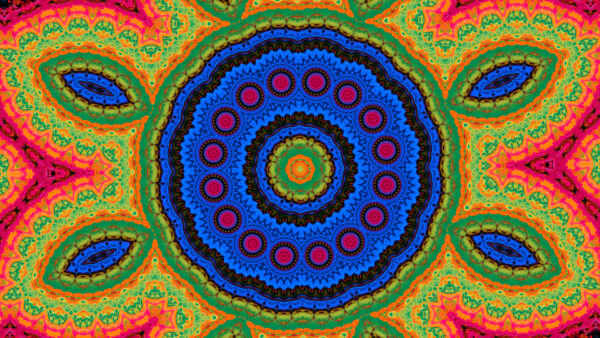 Wallpaper Colorful, Shapes, Kaleidoscope, Abstract, Artistic