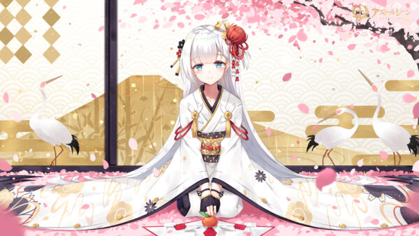 Wallpaper With, Lane, Azur, Dress, White, Desktop, Shoukaku