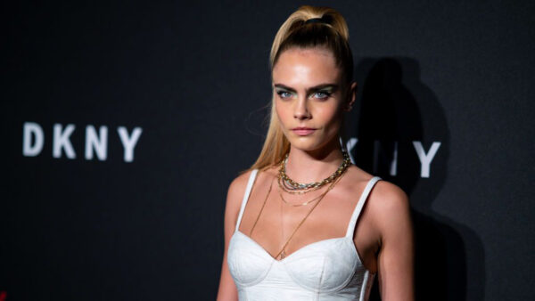 Wallpaper Background, Wearing, Girls, Delevingne, White, Black, Model, Dress, Girl, Cara, Standing