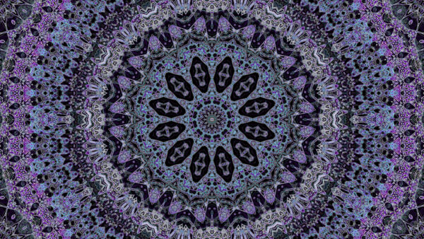 Wallpaper Circle, Desktop, Purple, Art, Pattern, Fractal, Black, Abstract, Mobile