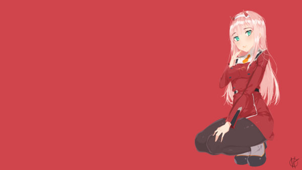 Wallpaper Side, FranXX, The, Red, Two, Anime, Zero, Background, Darling, With