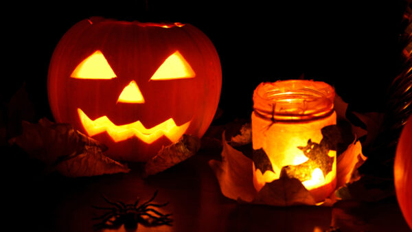 Wallpaper Pumpkin, Halloween, Jack, Light, Desktop, With, O’Lantern