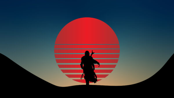 Wallpaper Vaporwave, Mandalorian, Star, The, Desktop, Wars