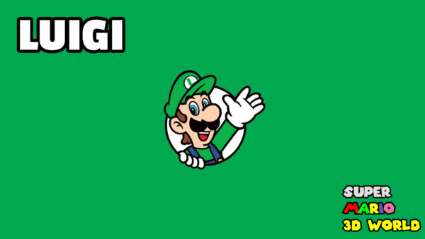 Wallpaper Luigi, Games, World, Super, Mario, Green, With, Background