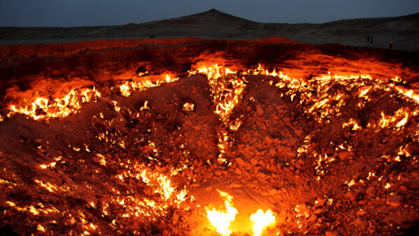Wallpaper Gas, Crater, Turkmenistan, Darvaza, Travel