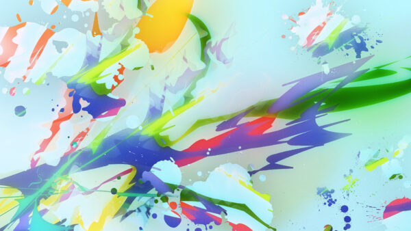 Wallpaper Splash, Variegated, Colors, Abstract, Paint