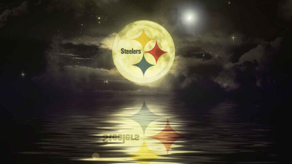 Wallpaper Desktop, With, Background, Pittsburgh, Sky, Cloudy, Steelers, Night, Stars