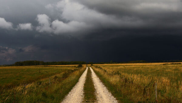 Wallpaper Nature, Green, Sky, Clouds, Field, White, Background, Road, Grass, Black