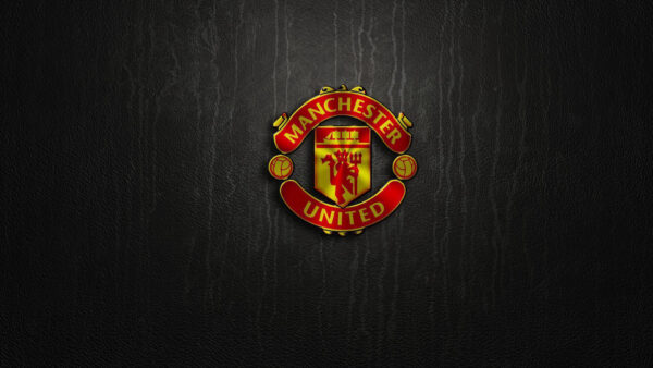 Wallpaper Manchester, Yellow, Logo, Background, United, Black, Red
