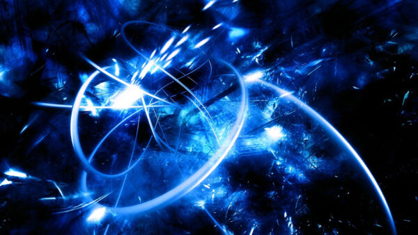 Wallpaper Dark, Blue, Swirl, Desktop, Cool