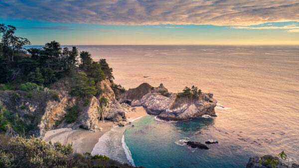 Wallpaper Big, Ocean, Desktop, Mobile, Nature, View, Rocks, Aerial, Beach, Sur, Trees, Horizon