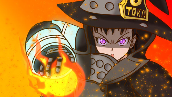 Wallpaper Fire, Maki, Force, Oze, Purple, Eyes, Desktop