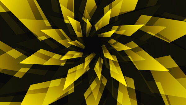 Wallpaper Shape, Abstract, Background, Black, Star, Yellow