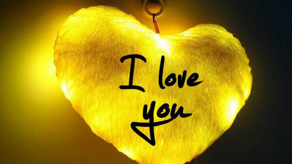 Wallpaper Word, You, Yellow, Shape, Love, Fur, Heart