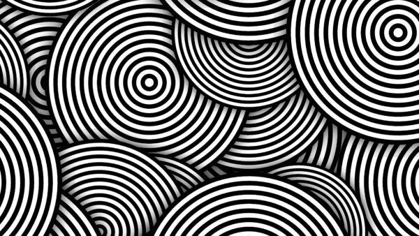 Wallpaper Art, White, Desktop, Minimalist, Circles, Black, Abstract, Abstraction, Mobile