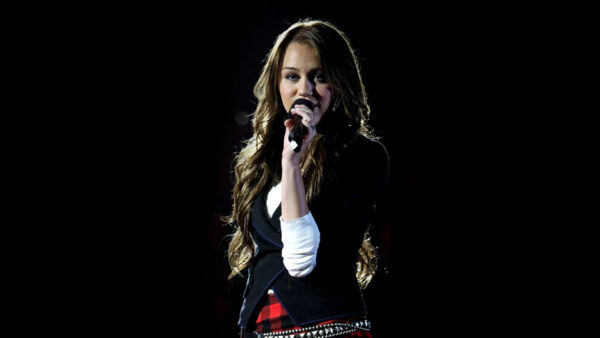 Wallpaper With, Cyrus, Desktop, Black, Background, Singing, Miley