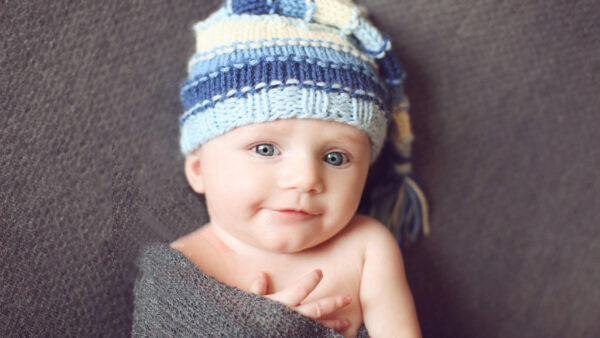 Wallpaper Ash, Knitted, With, Cloth, Baby, Child, Woolen, Lying, Cute, Down, Covering