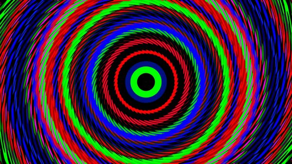 Wallpaper Abstraction, Circles, Colorful, Illusion, Optical, Abstract