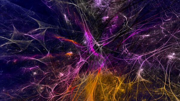 Wallpaper Clots, Purple, Yellow, Trippy, Shroud, Fractal