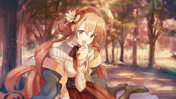 Wallpaper Background, Dress, Anime, Forest, Brown, Girl