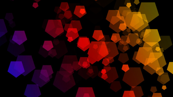Wallpaper Mobile, Desktop, Hexagon, Red, Abstract, Pink, Yellow