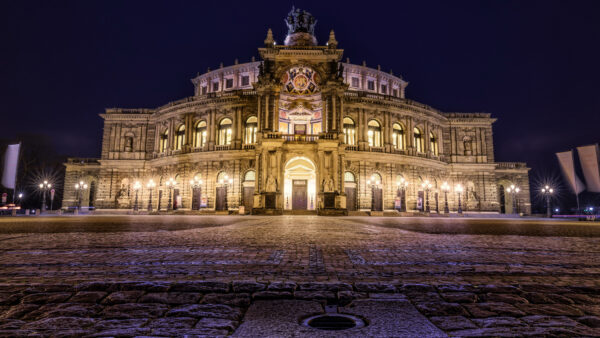 Wallpaper Opera, Saxony, Germany, Mobile, Desktop, Dresden, House, Travel