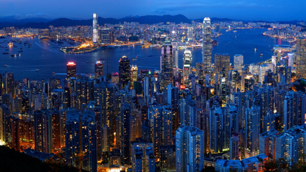 Wallpaper Victoria, Desktop, Hong, Mobile, Kong, Night, Travel, City, Buildings, View
