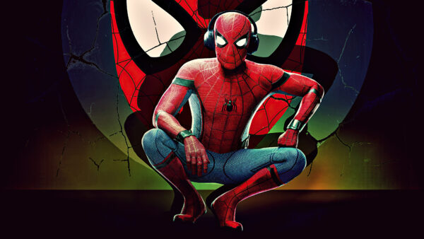 Wallpaper Desktop, Headphones, Superheroes, Spiderman, With