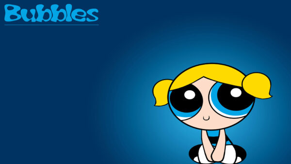 Wallpaper Girls, Anime, Blossom, Powerpuff, Desktop, Blue, Background