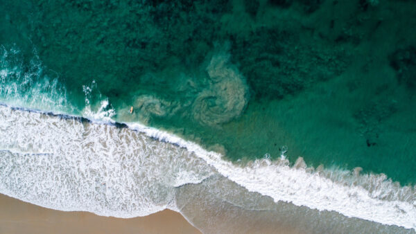 Wallpaper Mobile, Beach, Desktop, Waves, Aerial, View, Sea, Foam, Nature