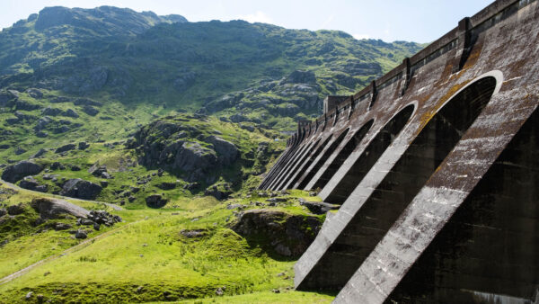 Wallpaper Architecture, Bridge, Desktop, Mountains, Mobile, Rocks, Under, Greenery, Nature, Sky, Covered, Algae, Blue