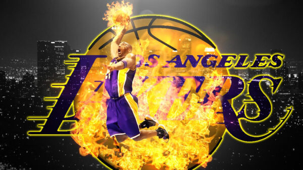 Wallpaper Player, Bryant, Background, Fire, Kobe, Lakers