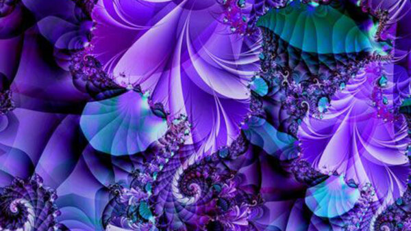 Wallpaper Art, Blue, Abstract, Purple, Abstraction, Fractal