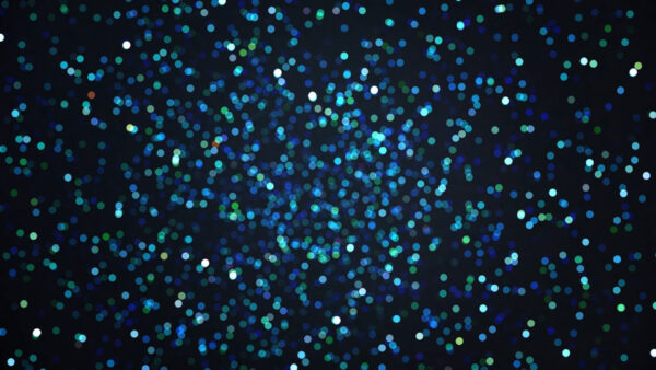 Wallpaper Bokeh, Glitter, Light, Green, Dark, Blue