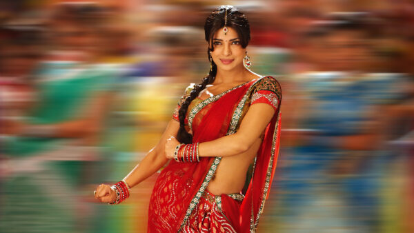 Wallpaper Chopra, Saree, Priyanka