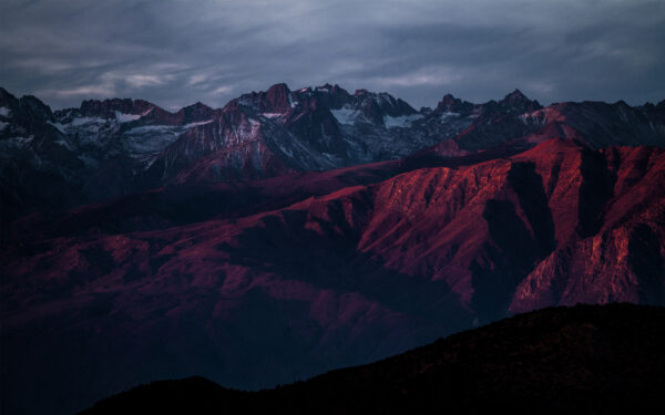 Wallpaper Mountains, After, Sunset