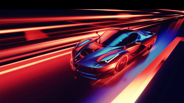 Wallpaper Ferrari, Car, CGI