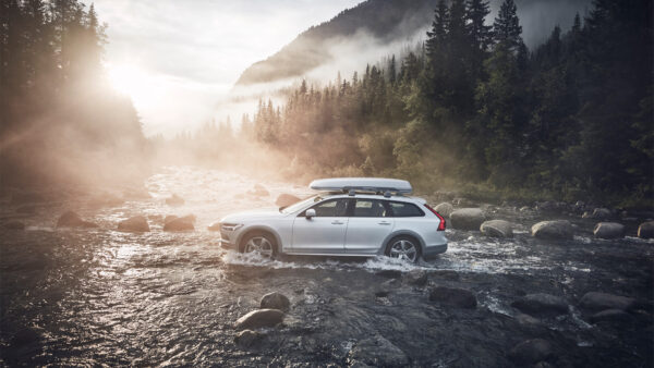 Wallpaper Ocean, Cross, Shows, Volvo, V90, Country, Race, Edition