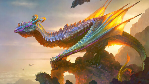 Wallpaper Top, Fiery, Standing, Dreamy, Rock, Desktop, Dragon, Fantasy