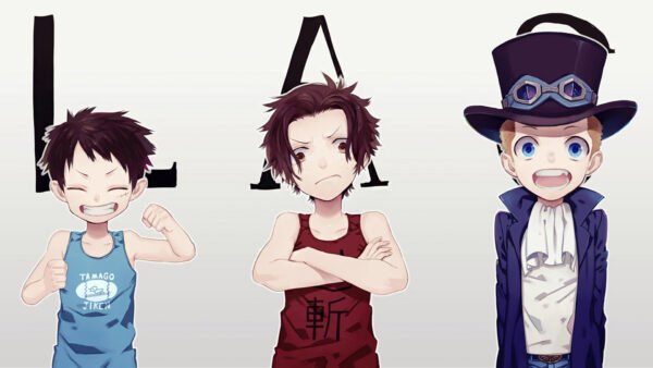 Wallpaper Anime, And, Sabo, Ace, Luffy, Piece, Desktop, One