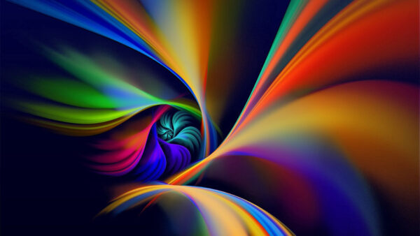 Wallpaper Abstract, Line, Colorful, Spiral, Rotation