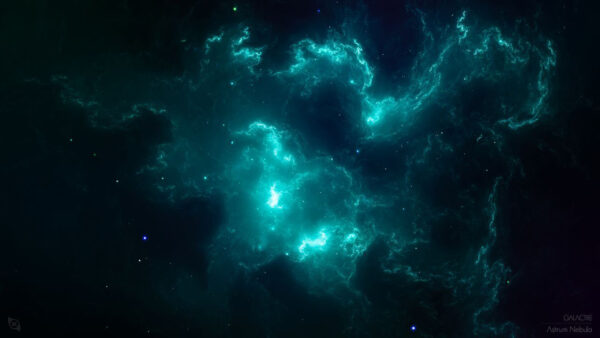 Wallpaper Nebula, Turquoise, Astrum