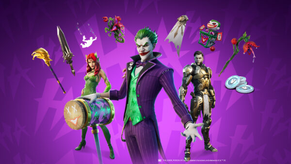Wallpaper Joker, And, Fortnite, Midas, Poison, Ivy, Rex