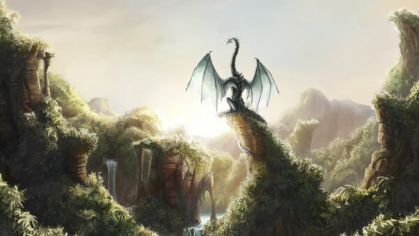 Wallpaper Dragon, Top, Fantasy, Trunk, Standing, Desktop, Dreamy